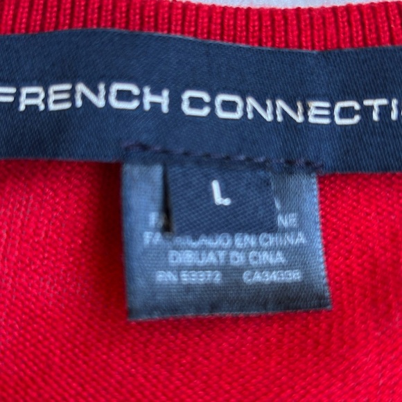 French Connection Ruffled Cold Shoulder Sweater Women’s Sz L - Picture 2 of 4